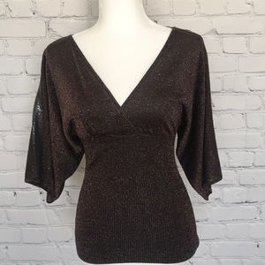 Copper & Black Colored Blouse